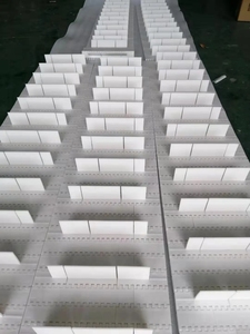 Gıda Endüstrileri İçin Yeşil Biber, Salatalık Taşımak İçin En İyi Performanslı Plastik Zincir Konveyör Bandı - Product Image 5