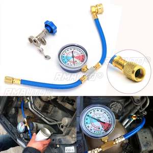 Mangueras de Recarga de Refrigerante R134A para Aire Acondicionado de Automóvil, 250 PSI, con Manómetro - Product Image 2
