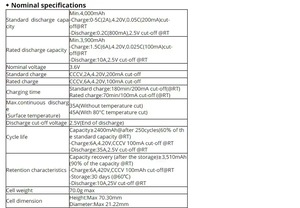 Оригинальный аккумулятор 21700 4.0Ah INR21700-40T 4000mAh 30A 40T 3,7 V Высокая разрядка/литий-ионный аккумулятор большой емкости - Product Image 6