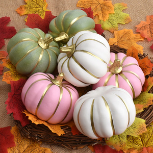 Citrouilles artificielles en mousse en gros, durables, imperméables, non toxiques, réutilisables, modernes, avec logo personnalisé, pour la décoration d'automne et d'Halloween - Product Image 1