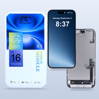 Écran OLED de remplacement pour iPhone 16, assemblage complet d'écran tactile, pièces de rechange pour téléphone portable, pièces de réparation d'écran LCD complet