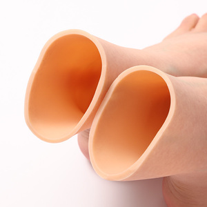 Cubierta de pie de silicona realista, funda de pie de hombre artificial por encima de la cicatriz de rodilla, escondite para fiesta de Halloween postoperatoria - Product Image 6