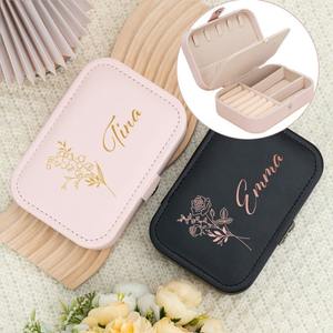 Customized Classic Personalized Printing Rectangular Leather Zipper <b>Office</b> <b>Supplies</b> Box One-Piece - Product Image 3