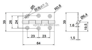 Tùy chỉnh sắt kim loại khóa pin bản lề thép và kẽm cửa và cửa sổ phần cứng thiết kế hiện đại cho cửa gỗ sử dụng - Product Image 2