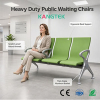 Chaise d'attente commerciale KANGTEK pour hôpitaux, bancs de sièges publics médicaux pour la réception des cliniques et les salles d'attente