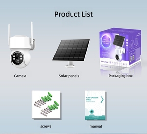 Caméra de sécurité solaire ICSEE 2K CMOS avec WiFi 4G SIM PTZ F1.4, vision nocturne super claire, stockage dans le cloud pour la maison et l'extérieur - Product Image 6