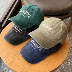 Gorra de béisbol deportiva original al por mayor, lavada, con efecto desgastado, visera curva personalizada, tejido 100% algodón, estampada con serigrafía, ajustable - Product Image 1