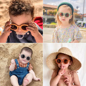 Gafas de Sol Redondas para Niños y Niñas, Monturas de Gafas Mate Esmeriladas, Lentes de Sol Personalizadas para Bebés - Product Image 2