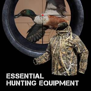 Chaqueta de caza personalizada para hombre, sudadera con capucha de camuflaje, softshell, repelente al agua, a prueba de viento, para actividades al aire libre. - Product Image 6