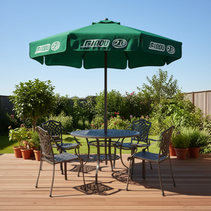 Tela de Repuesto para Sombrilla de Patio Exterior de 3 Metros, Diseño Moderno Verde, Impresión Serigráfica - Product Image 2