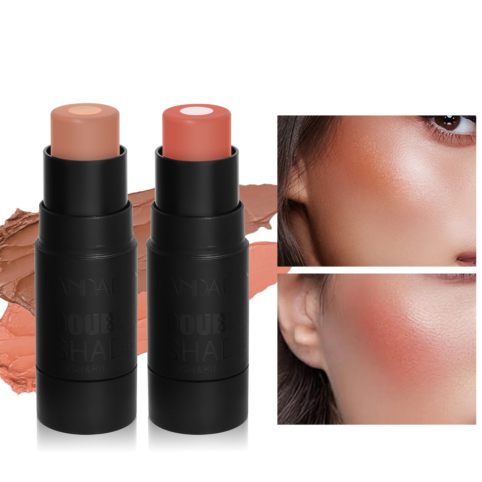 Raise and Highlight the Color of the Solid Sandwich Repair Stick Rouge Powder Blusher Cream
