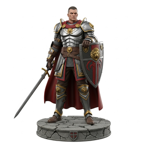 Statuetta Modello in Resina PVC 3D Personalizzata Serie Cavaliere Occidentale Collezione - Product Image 3