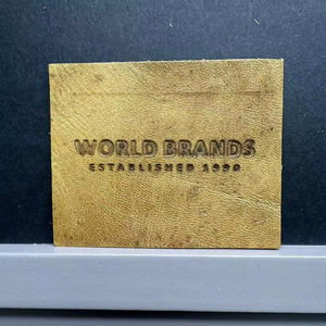 Etiqueta de bolso con logotipo de cuero personalizado de fábrica, etiqueta de ropa al por mayor, Parche de etiqueta de cuero para Vaqueros - Product Image 2