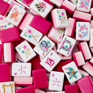 En stock, nouvelles tuiles de <span class=keywords><strong>mahjong</strong></span> roses, gravure laser classique, écologiques, 4 couches, 160 pièces, jeu de <span class=keywords><strong>mahjong</strong></span> - Product Image 4