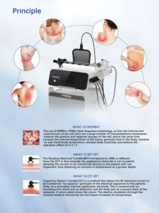 Máquina de <span class=keywords><strong>Diatermia</strong></span> Profesional para Fisioterapia, Alivio del Dolor, 448khz, Máquina de Belleza y Adelgazamiento - Product Image 2