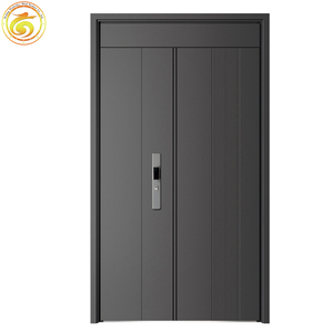 Porte d'entrée extérieure en acier moderne, vente chaude, nouvelle conception, fonction antivol pour les entrées de <span class=keywords><strong>maison</strong></span> - Product Image 4