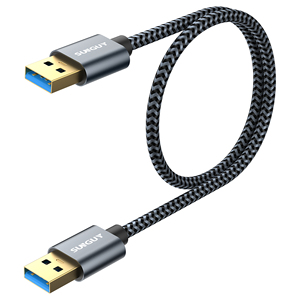Câble de charge rapide SUNGUY haute vitesse 5 Gbps USB Type-A Type-C en nylon tressé, design écologique, garantie 3 ans pour mobile - Product Image 2