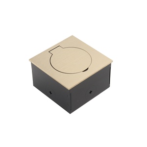Sistemas de Cajas de Piso para Cableado y Datos de Acero Inoxidable Cromado, Cajas de Piso Elevadas con Tomas Ocultas - Product Image 2