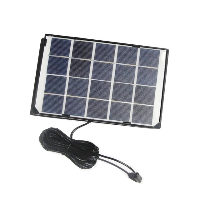 Outdoor Camera Security Supervision Courtyard Light Micro USB Port 6W Solar Panel 5V