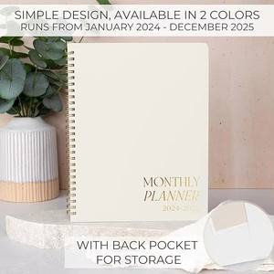 <span class=keywords><strong>Agenda</strong></span> 2026 con espiral, tapa dura verde salvia, con vistas semanales, calendario <span class=keywords><strong>de</strong></span> 2 años y notas <span class=keywords><strong>de</strong></span> tareas para el trabajo <span class=keywords><strong>de</strong></span> oficina - Product Image 5