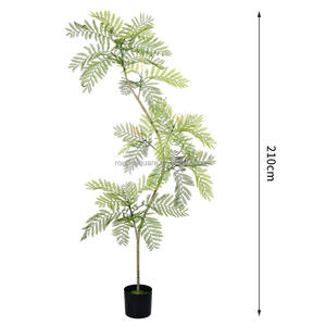 Planta Artificial de <span class=keywords><strong>Jacaranda</strong></span> de PVC, 1.6-2.1m, en Maceta, Decoración de Lujo para Interiores, Sala de Estar, Árbol Artificial, Graduación - Product Image 6