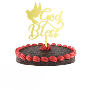 Baptême première Communion gâteau décoration paix colombe gâteau Topper baptême acrylique fête fournitures gâteau Topper décoration outils - Product Image 1