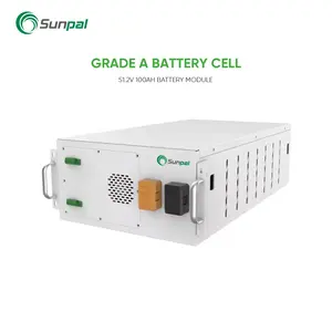 Sunpal Lithium-Solar-Pack Batterie 512 V 100 Ah 50 kWh Batterie Lifepo4