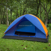 Tente de camping légère en polyester pour 2 personnes, tente de randonnée ultra-légère, double couche, imperméable, coupe-vent, installation facile