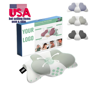 Embroidered <strong>Pillow</strong> Cover Custom Sleeping Comfortable Orthopedic Butterfly <strong>Pillow</strong> <strong>Memory</strong> <strong>Foam</strong> Neck <strong>Pillow</strong> with Armrests - Product Image 1