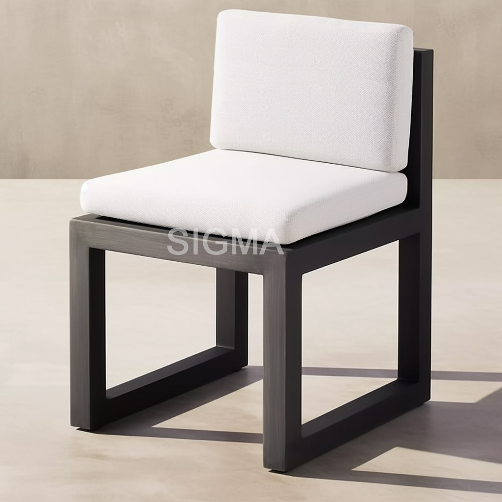 New customization aluminum outdoor garden dinning set metal free-maintence outdoor dinning table and chair