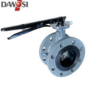 วาล์วผีเสื้อแบบมีหน้าแปลน ผลิตด้วยมือ วัสดุเหล็กหล่อ เหล็กกล้าคาร์บอน ผลิตอย่างมืออาชีพ ซีลนุ่ม แบบ Center Line - Product Image 1