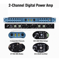 Amplificateur numérique de classe D à châssis court DP 2ch Series 1U, haute puissance 2*2000W-2500W, refroidissement ultra-rapide pour scène, discothèque, bar, spectacle