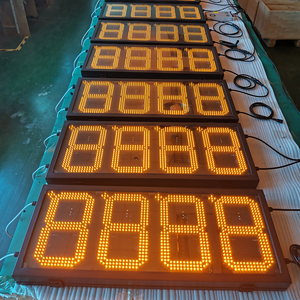 Lato singolo doppio 10 pollici giallo RF telecomando LED <span class=keywords><strong>Display</strong></span> a Gas impermeabile stazione di benzina <span class=keywords><strong>Display</strong></span> a LED - Product Image 5
