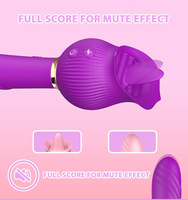 Vibrateur 12 fréquences à léchage de langue et vibration pour stimulation, bâton de masturbation féminine rechargeable par USB, 100% étanche
