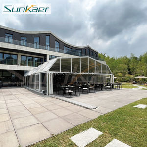Venta caliente moderno exterior retráctil Sunroom Patio recinto alta carga de nieve cubierta solar para <span class=keywords><strong>terraza</strong></span> vidrio balcón techo de <span class=keywords><strong>madera</strong></span> - Product Image 2
