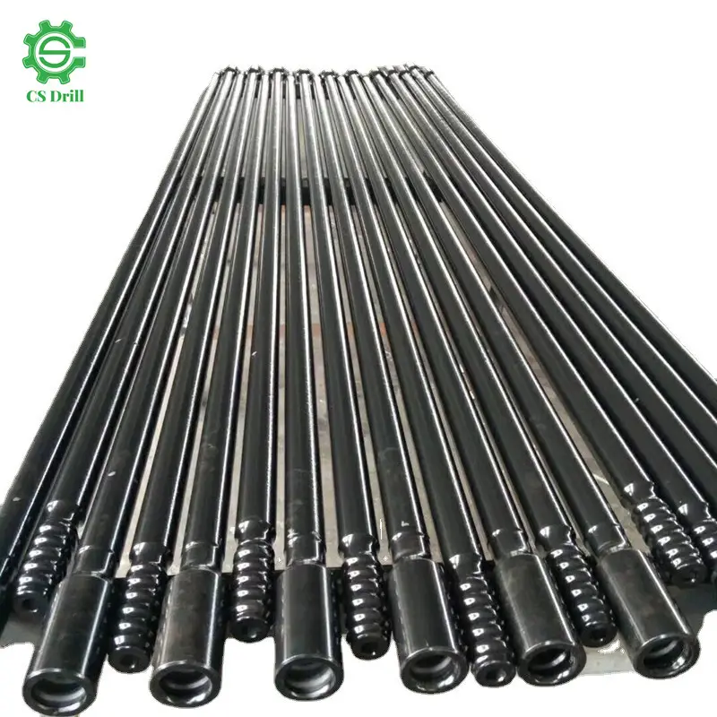 Superior Performance R32 R38 T38 T45 T51 Thread Extension Drill Rods for Mining Quarring Tunneling Blasting Drill