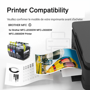 ไทเกอร์โรอาสำหรับตลับหมึกบราเดอร์ LC3617XL LC3619XL ใช้งานร่วมกับบราเดอร์ MFC-J3930DW สีความจุเต็มรูปแบบการพิมพ์ดิจิตอล - Product Image 5