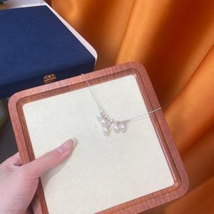 Collier en argent sterling 925, dentelle française de luxe, perle, design de niche haut de gamme, tempérament japonais coréen, collier à perles tendance - Product Image 3