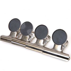 Clips aimantés pour réfrigérateur en acier inoxydable pour cuisine, aimants de réfrigérateur à prix abordable, pince magnétique - Product Image 6