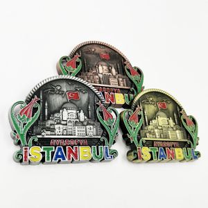 Aimants de réfrigérateur créatifs Souvenirs de voyage en <span class=keywords><strong>Turquie</strong></span> Artisanat en métal personnalisé Aimants de réfrigérateur 3D <span class=keywords><strong>ISTANBUL</strong></span> - Product Image 6