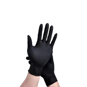 Gants jetables en caoutchouc Jianlong, en latex noir, haute élasticité, sans poudre, non stériles, pour l'entretien industriel, certifiés - Product Image 1