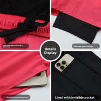 Shorts de sport respirants pour hommes, pour la course en extérieur et l'entraînement, avec doublure élastique anti-transparence et design faux deux pièces