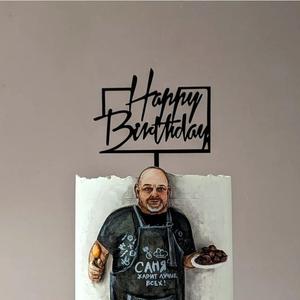 Adorno Acrílico <span class=keywords><strong>para</strong></span> Pastel de <span class=keywords><strong>Feliz</strong></span> <span class=keywords><strong>Cumpleaños</strong></span>, <span class=keywords><strong>Letrero</strong></span> Acrílico Espejo en Negro/Dorado <span class=keywords><strong>para</strong></span> Decoración de Pasteles de Fiesta de <span class=keywords><strong>Cumpleaños</strong></span> - Product Image 3