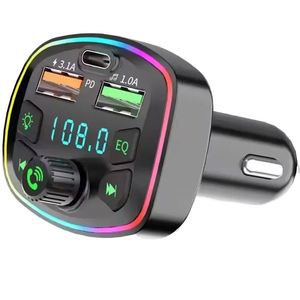 Factory Direct Car 3.1A Car Charger with PD Fast Charge Dual <b>USB</b> Ports Phone Charger MP3 Player Wireless FM Receiver Transmitter - Product Image 1