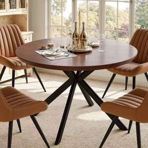 Juego de Mesa de Comedor Extensible Moderno con Almacenamiento Oculto, Sillas Tapizadas, Madera Sólida, Ensamblado, 4 Plazas, Impermeable, para Comedor - Product Image 1