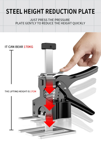 Nhiệm vụ nặng nề gạch san lấp mặt bằng công cụ kim loại chiều cao điều chỉnh cho sàn Tủ cửa cài đặt và tường gạch làm việc - Product Image 3