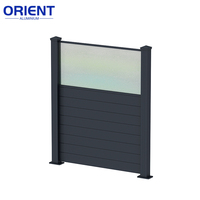 Offre Spéciale de haute qualité taille personnalisée étanche extérieur clôture en aluminium de confidentialité pour la maison clôture de la vie privée