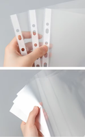 Protège-documents transparents étanches DIN A4 à 11 trous, pochettes de classement en PP ODM, pochettes pour brochures, protège-feuilles, taille personnalisable