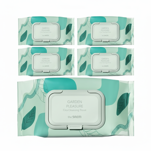 Offerta Speciale: Salviette Struccanti Cica Saem Garden Pleasure, 100 Fogli per Confezione, 5 Confezioni Totali, Ideali per Viaggi - Product Image 1