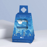 Boîte d'emballage élégante et thématique pour macarons, biscuits et pâtisseries – Coffret cadeau raffiné pour desserts, idéal pour les fêtes et événements.